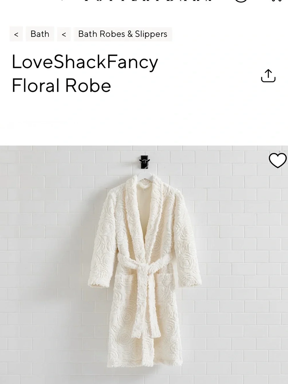 LoveShackFancy plush cream