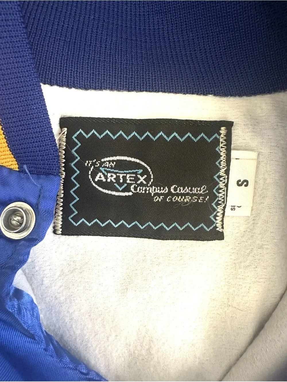 Blue & Yellow U.S. Air Force Satin Bomber Jacket