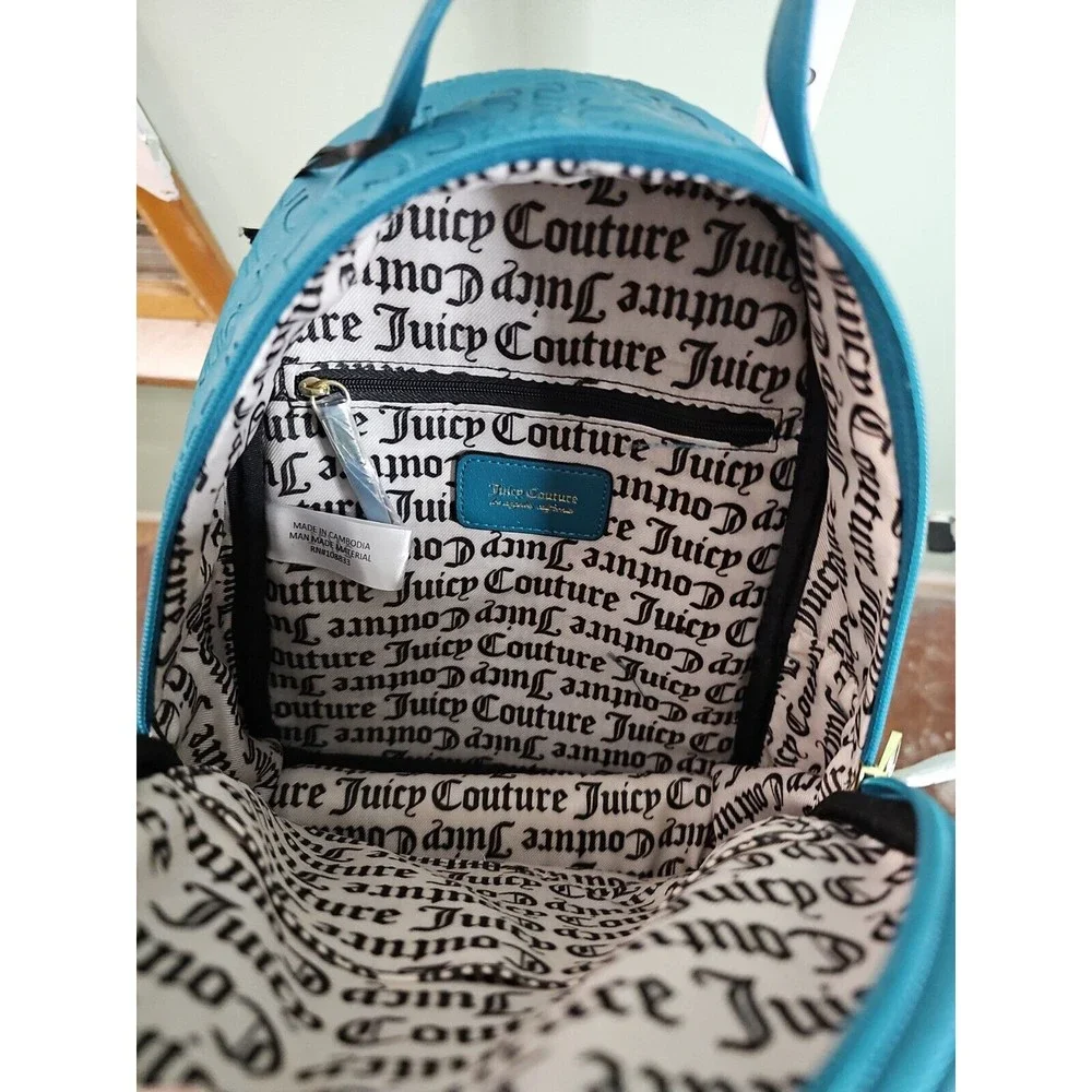 Juicy Couture Deep Lake Blue Backpack‎ With Pullout Pouch