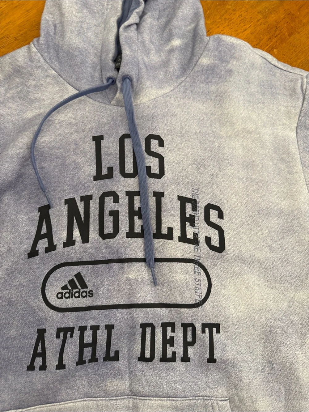 Adidas Los Angeles Athl Dept Hoodie - Faded Blue/Grey xxl