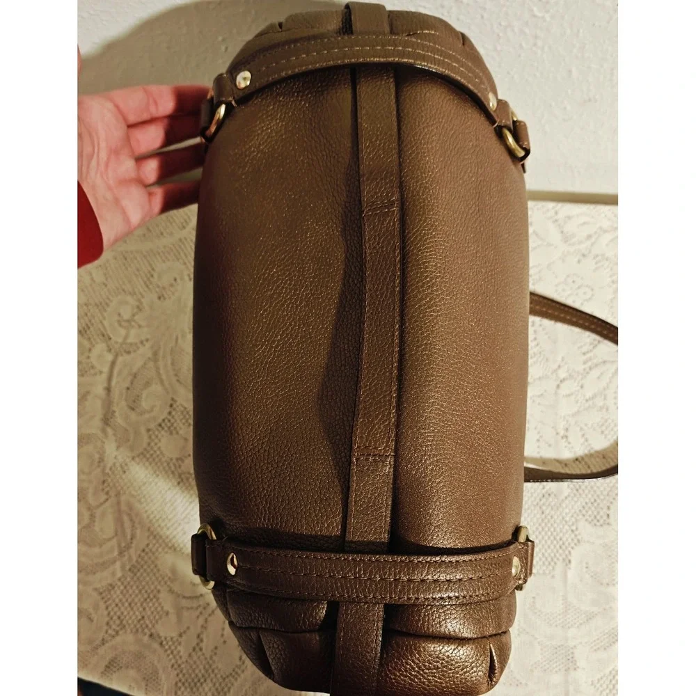 Coach Alexandra Tote/Shoulder Bag Bronze Leather Pre-owned