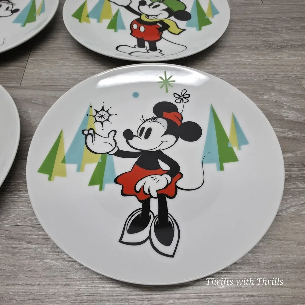 Disney's Mickey Mouse - Holiday Serving Platter With (4) Plates‎ - Mousetastic!!