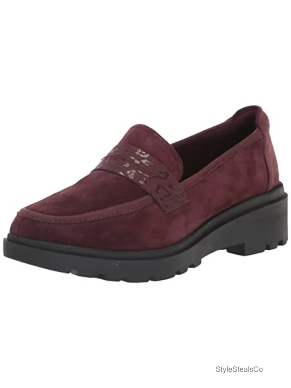 Premium Suede Lug Sole Loafers - Cushioned Comfort Slip-Ons