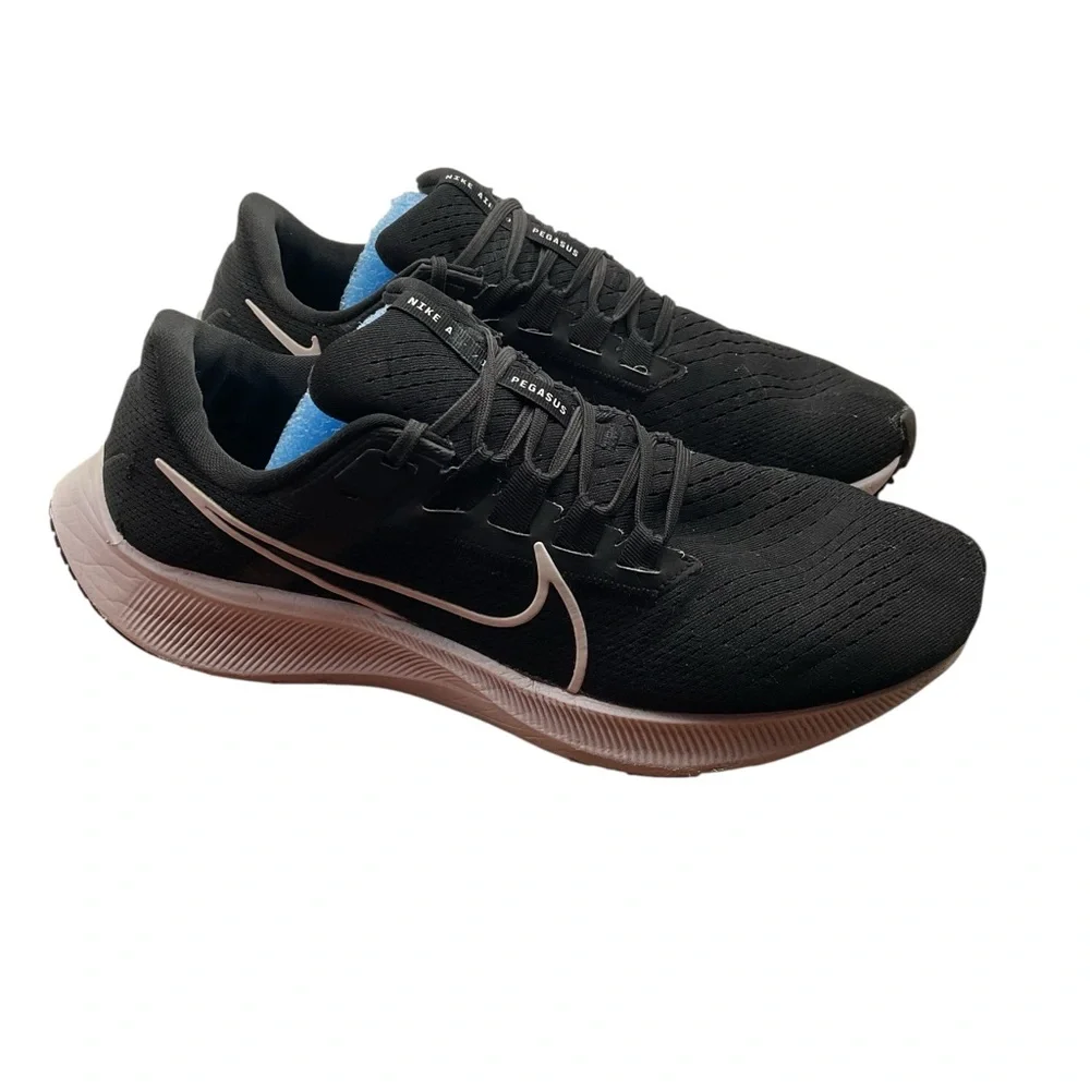 Nike Air‎ Zoom Pegasus 38 Black Running Shoes size 10