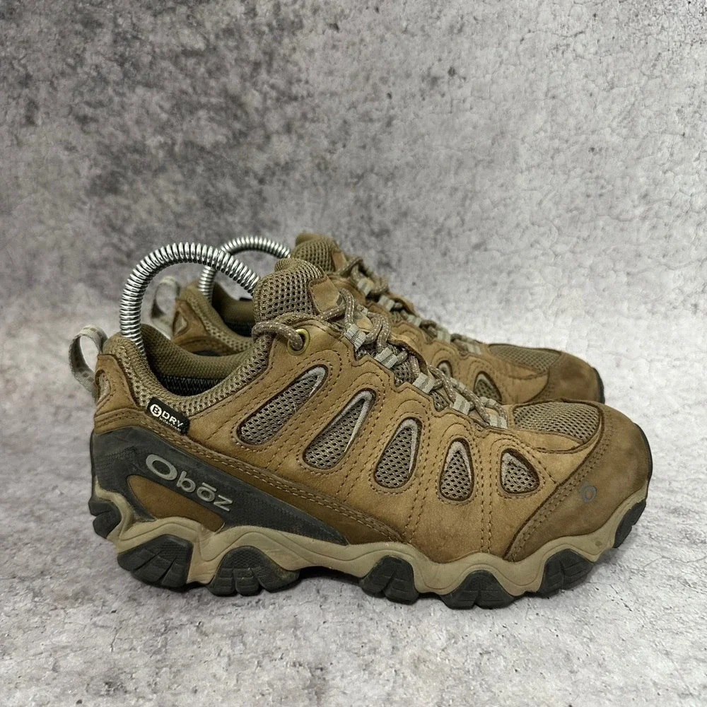 Oboz Sawtooth II Low Waterproof Hiking Shoes Womens 8 Brown B-DRY Leather