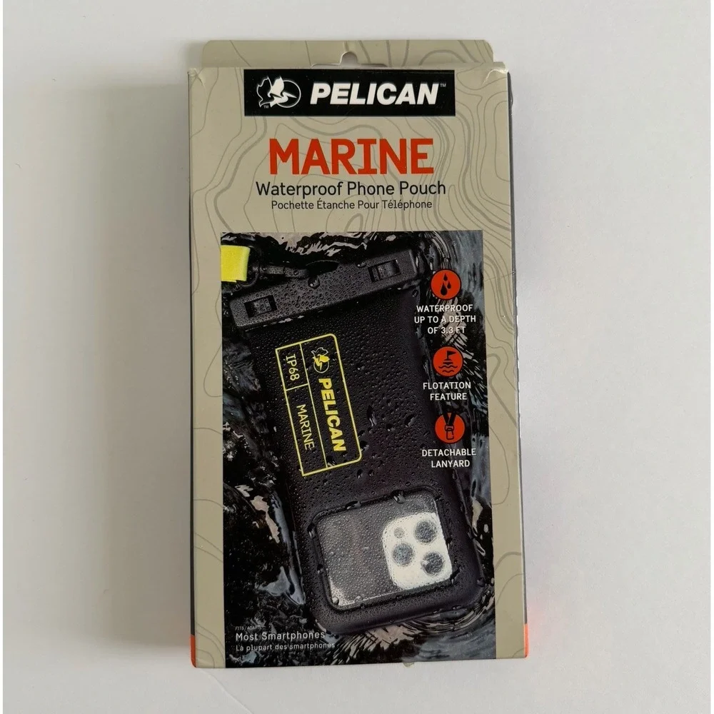 Pelican Marine - IP68 Waterproof Floating Protection‎ Phone Pouch/Case w Lanyard