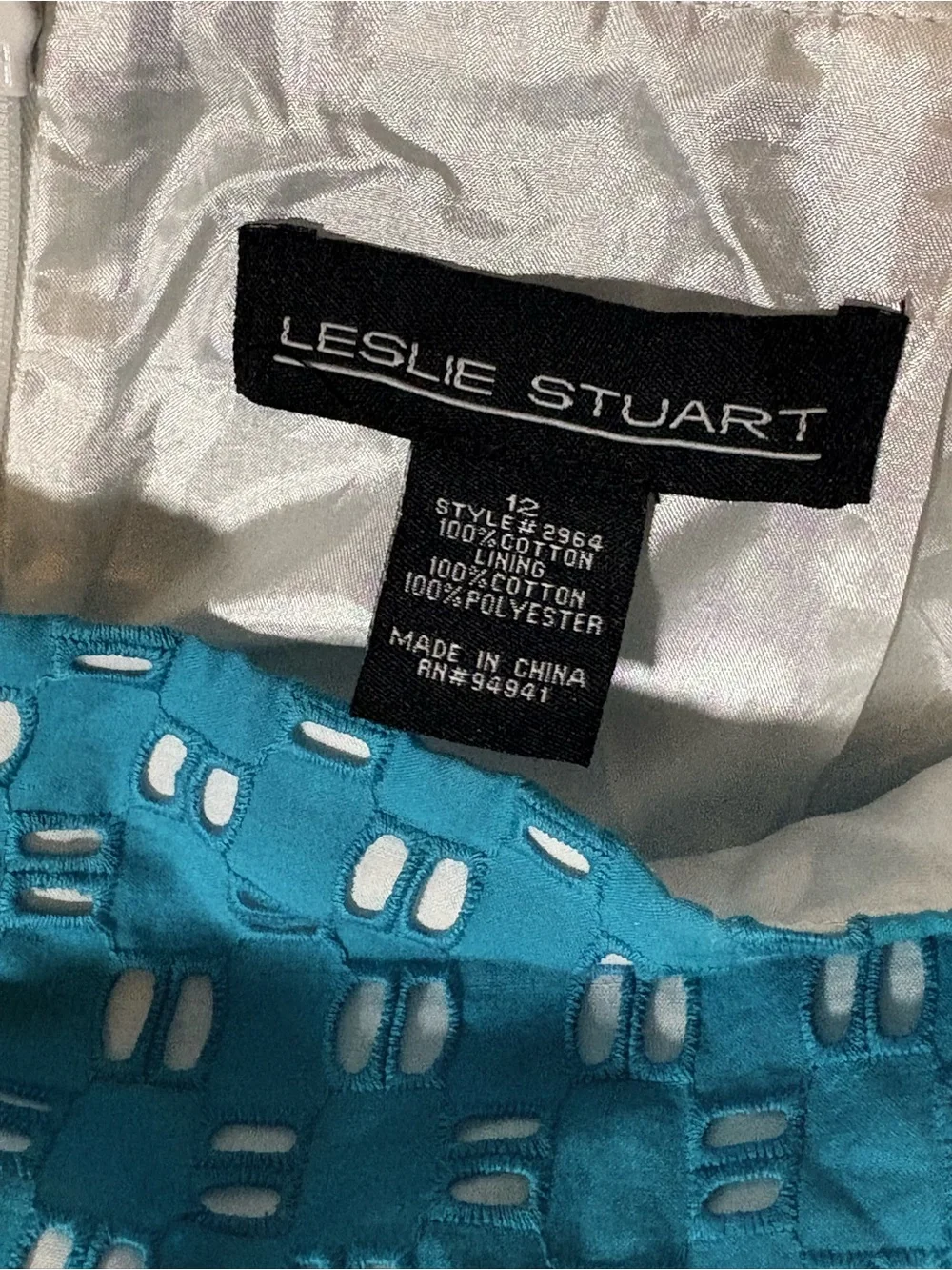Leslie Stuart sophisticated teal
