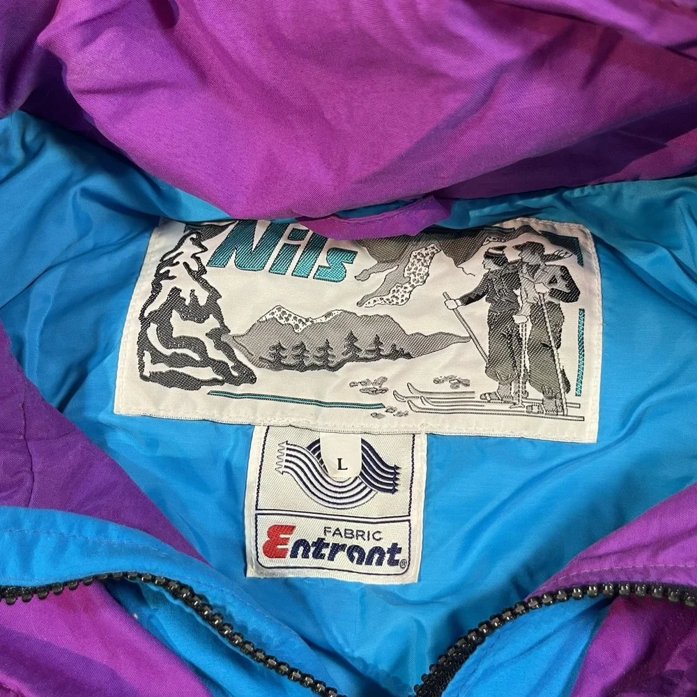 VTG Nils Men's Entrant Skiwear Ski Jacket Size Large Retro‎ 80s Color