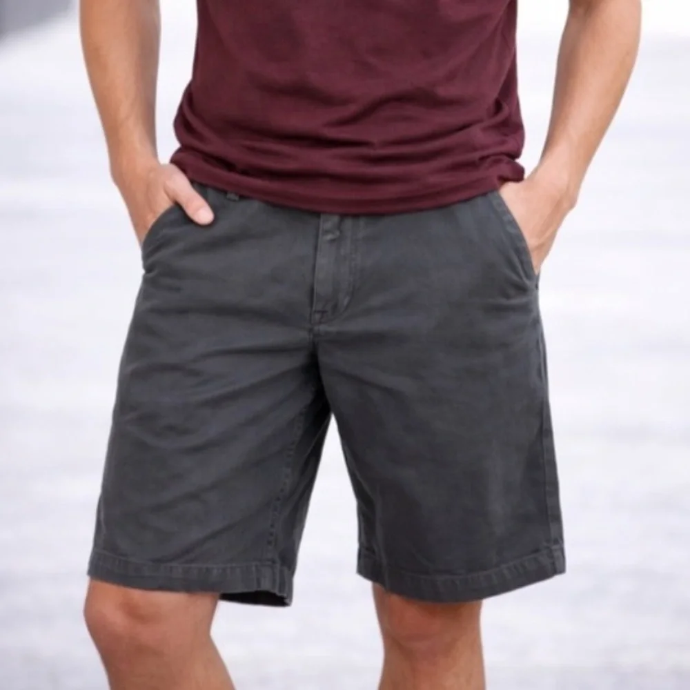 GAP Essential Khaki‎ Shorts Gray Size 34 10” Inseam