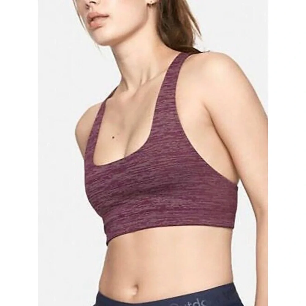 Outdoor‎ Voices Racerback Sports Bra Plum Purple Space Dye Women's XS Sporty