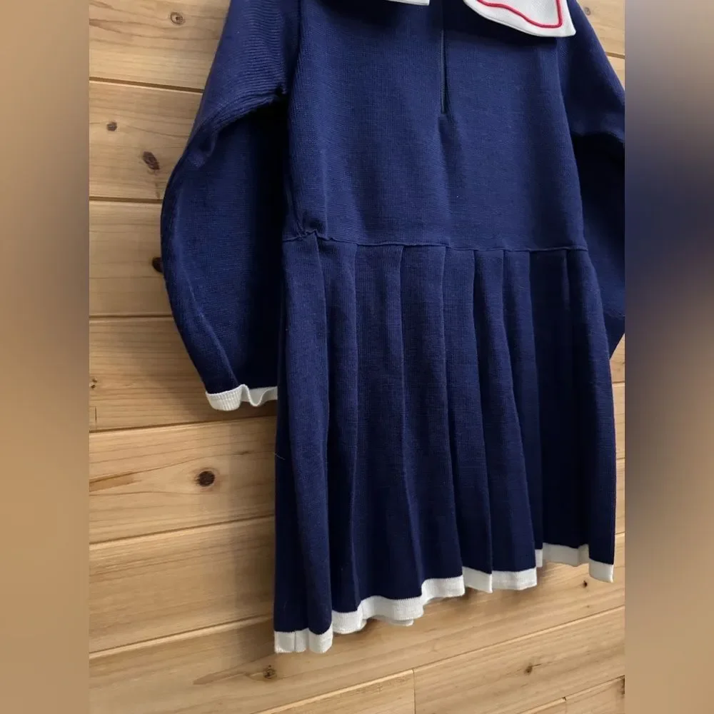 Nann Knits navy blue