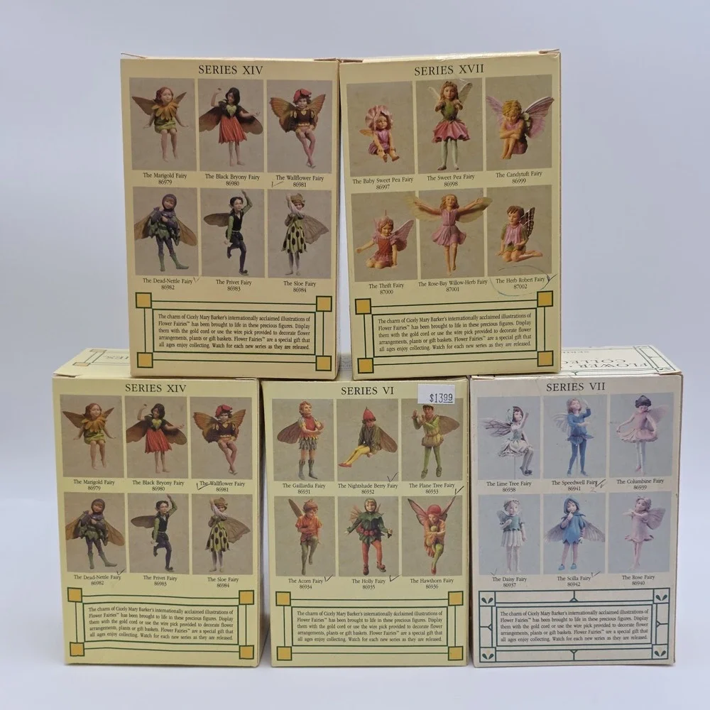 Flower Fairies Cicely Mary Barker Lot of 5 Ornaments Figurines‎