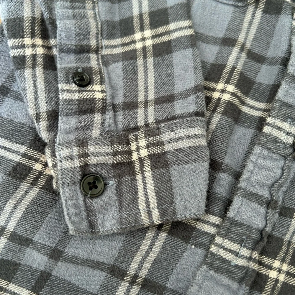Abercrombie Kids Blue Plaid‎ Button-Down Shirt