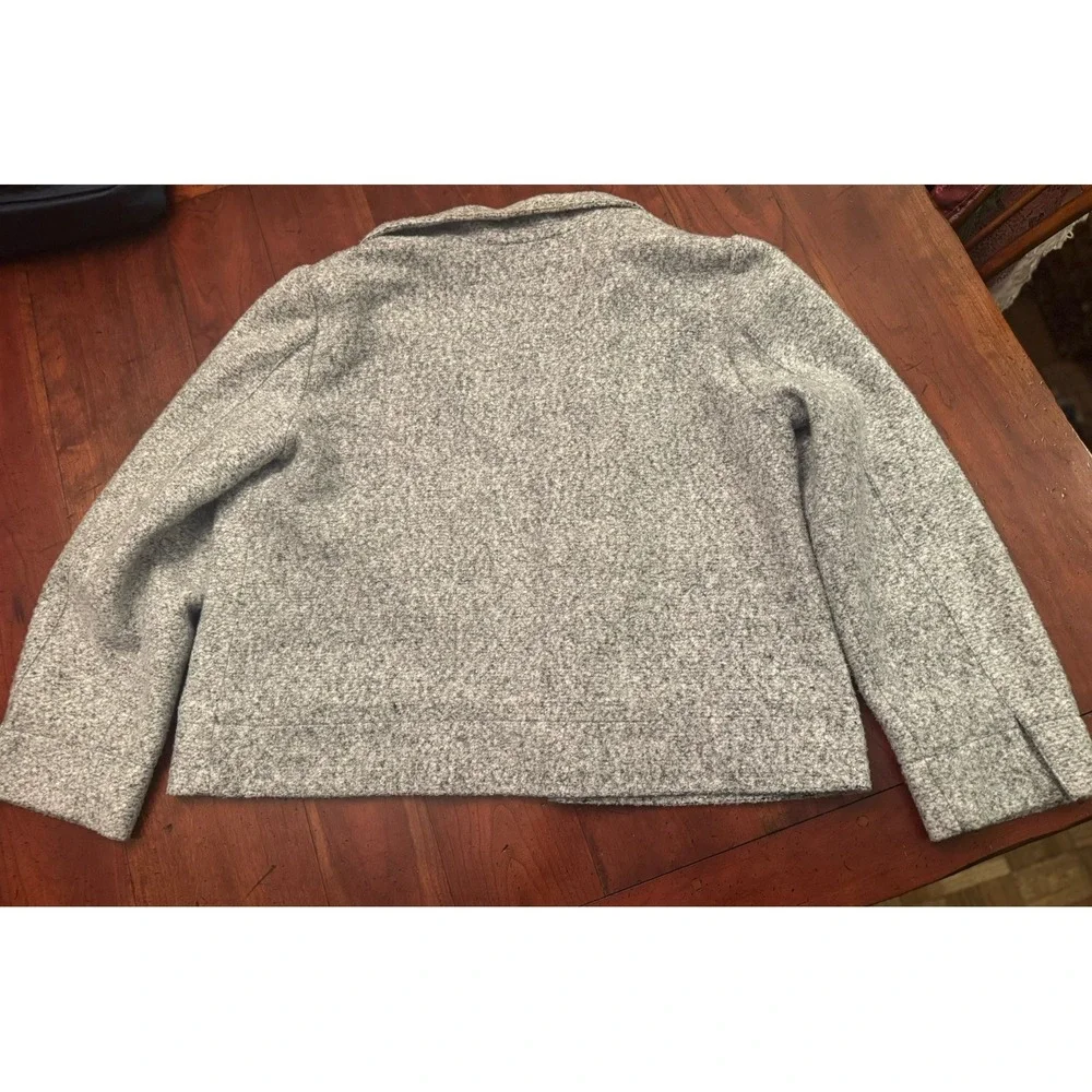 Rafaella‎ Gray Tweed Women's Coat Size Large Petite