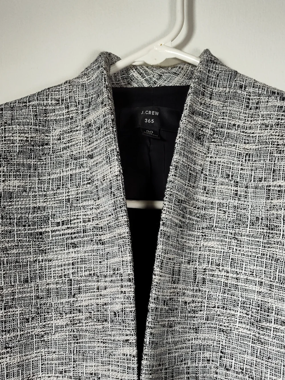 J. Crew Going-out blazer in black-and-white tweed 00‎