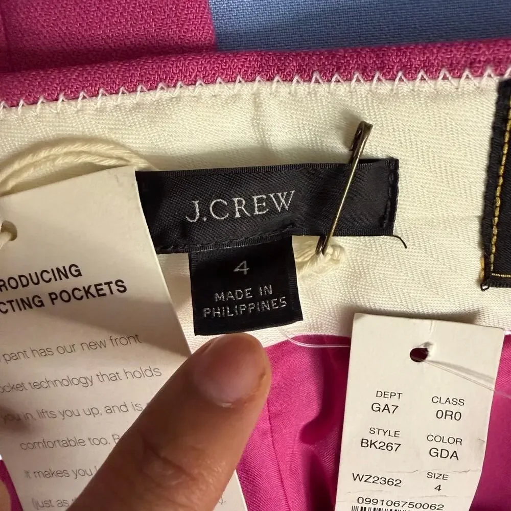 J. Crew‎ Willa Full Length Flare Pant Italian City Wool Blend Trousers Size 4