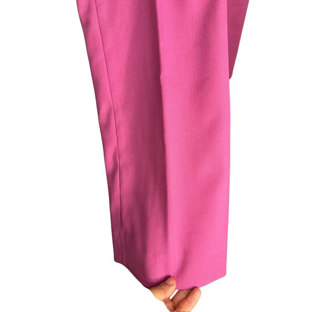 J. Crew‎ Willa Full Length Flare Pant Italian City Wool Blend Trousers Size 4