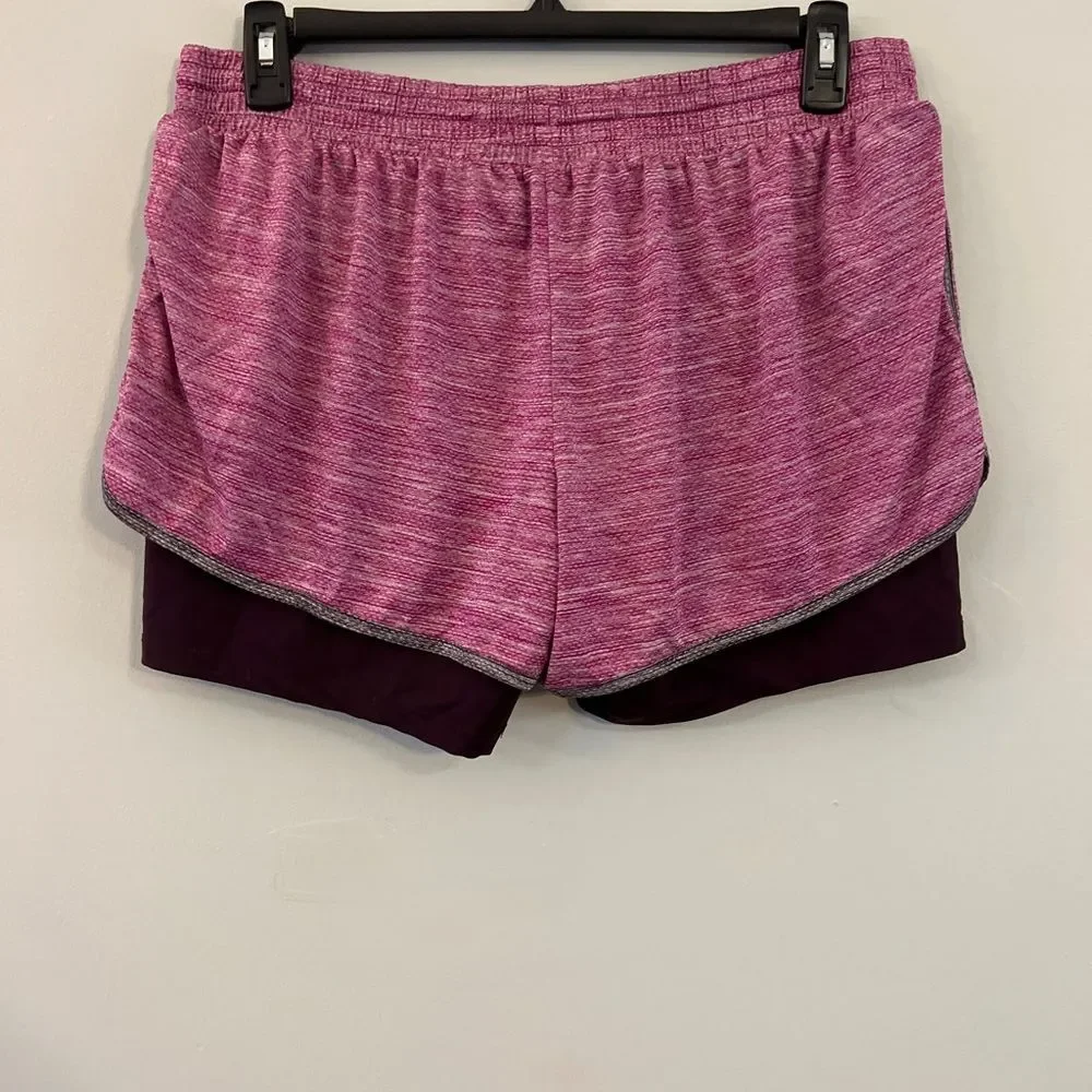 Champion Women's Pink and Purple Athletic Shorts