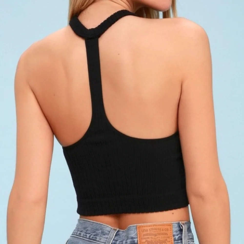 Free People leather luxury crop