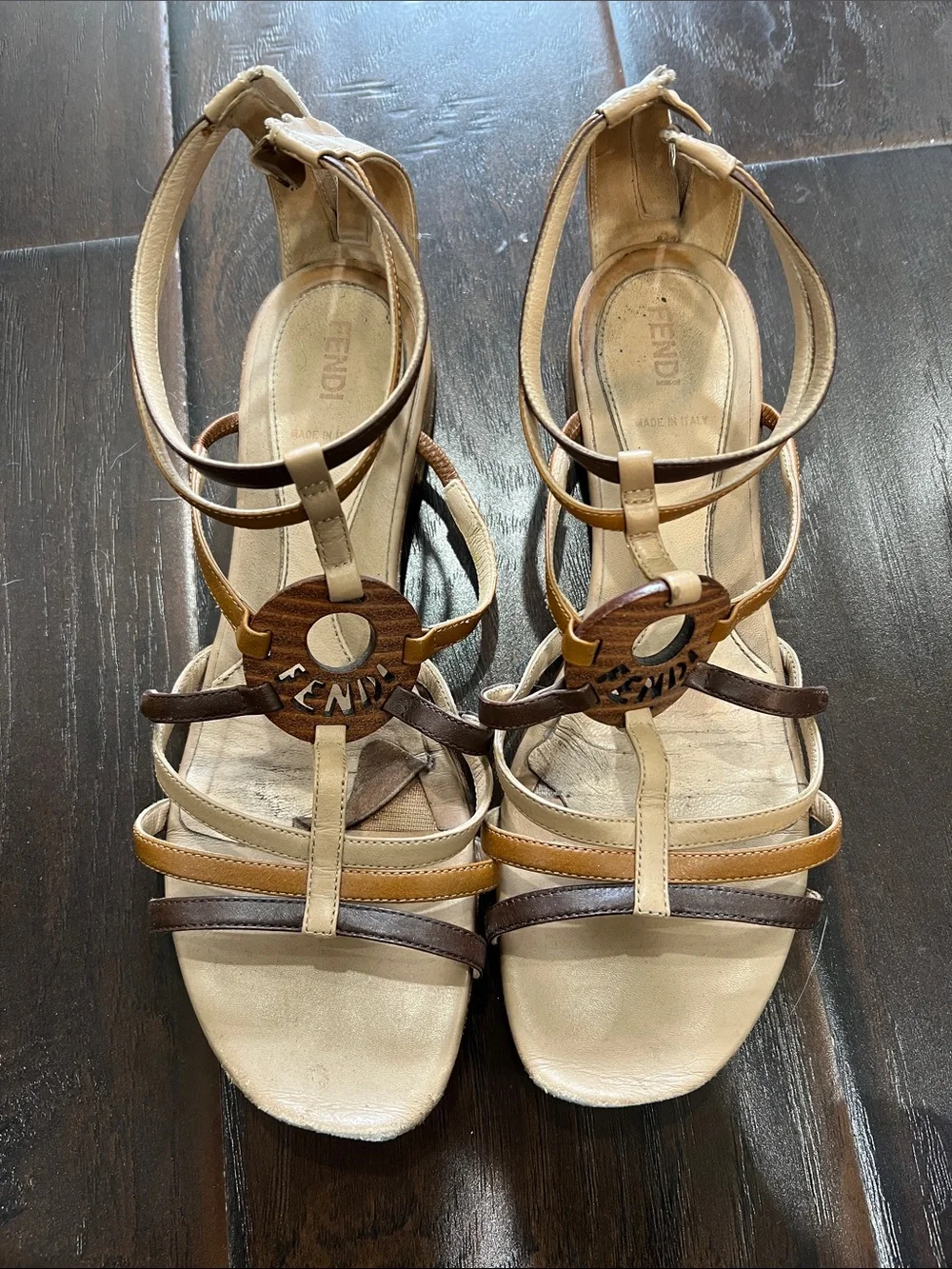 Fendi brown tan