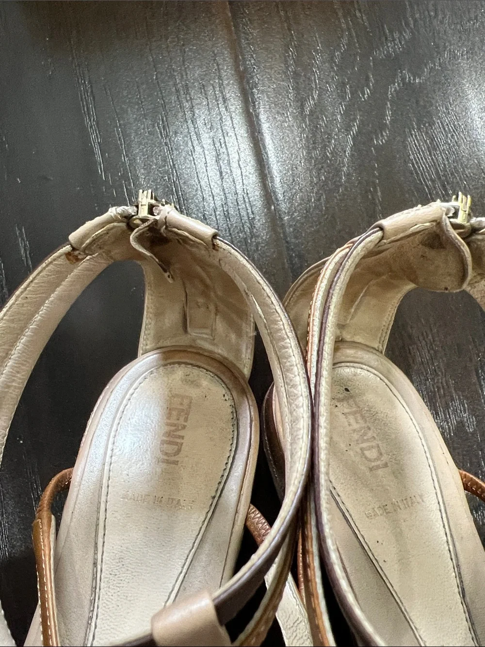 Fendi brown tan