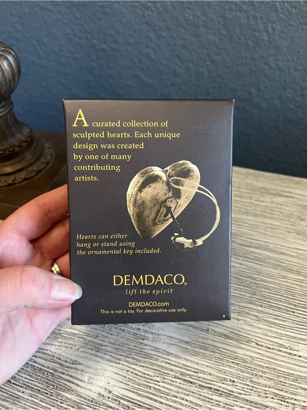 🆕 DEMDACO Art Hearts Green Holly 'You Are a Blessing to Me' Heart Ornament