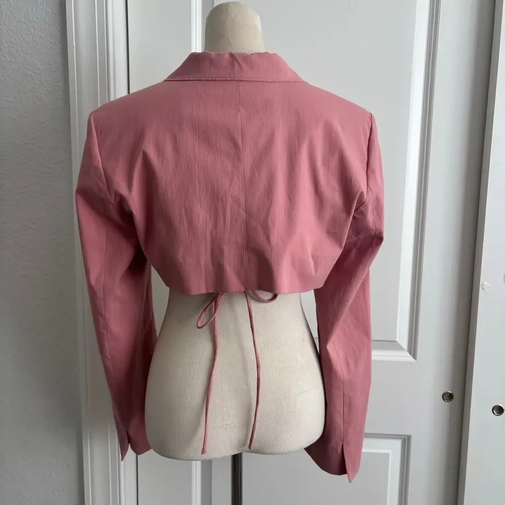 Zara pink cropped