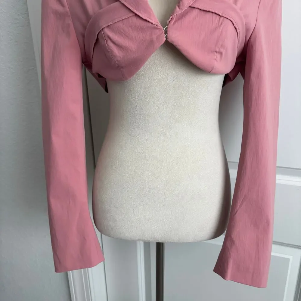 Zara pink cropped
