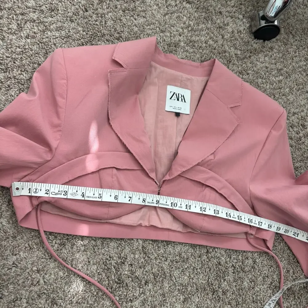 Zara pink cropped