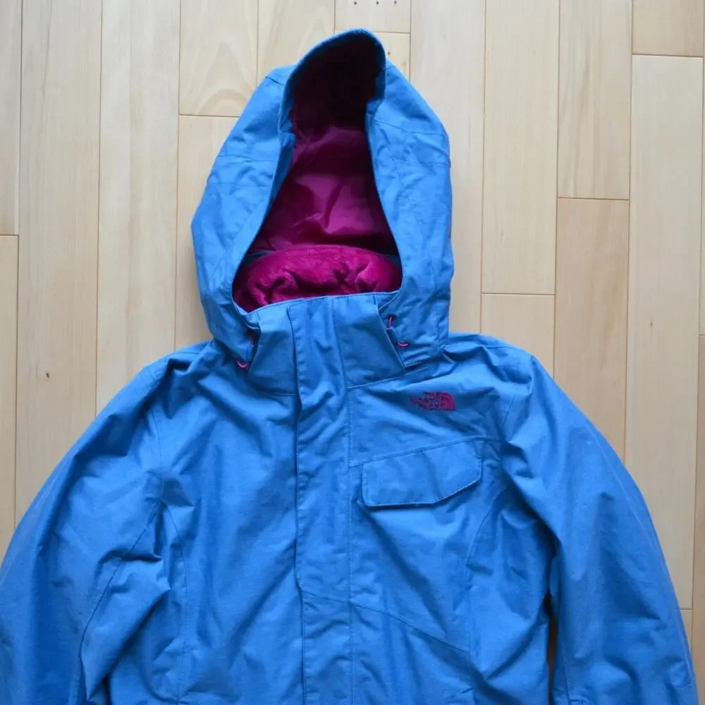 The North Face blue interior