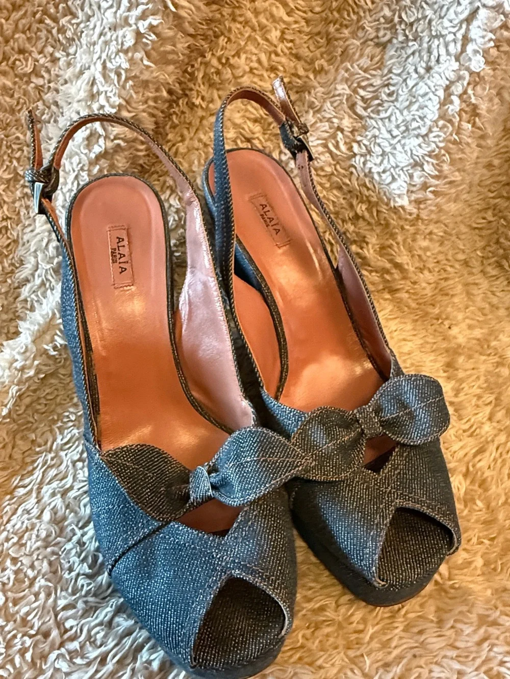 Alaia blue denim