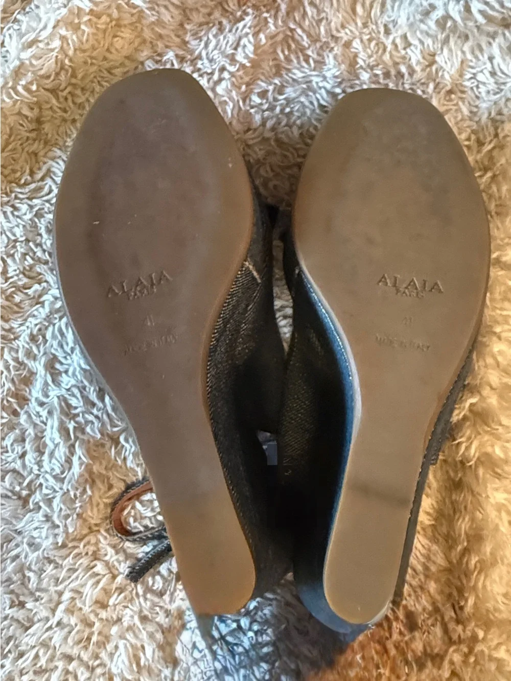 Alaia blue denim