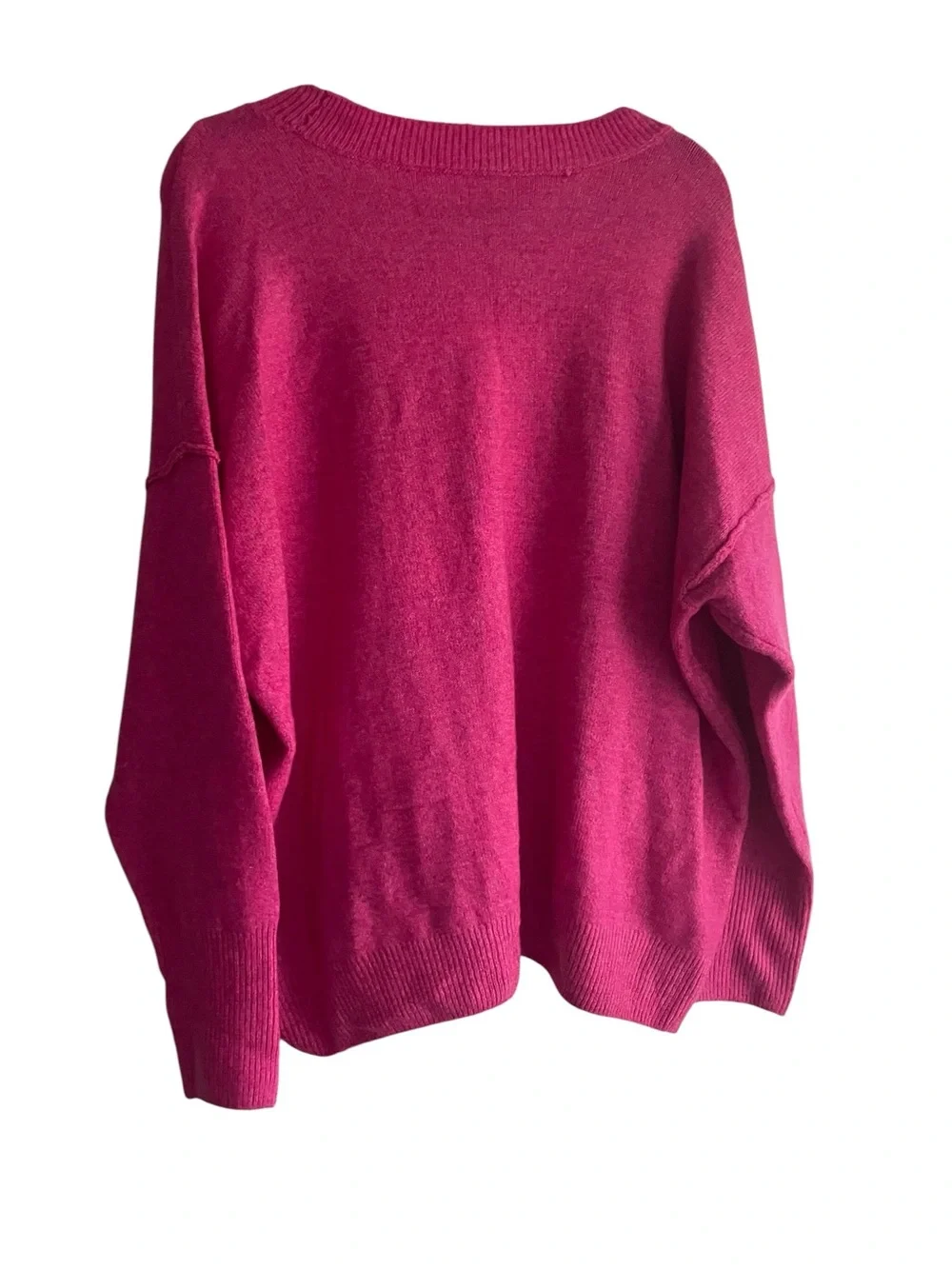 Vince Camuto  Pink Heart Crewneck Sweater EUC