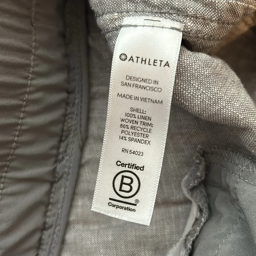 Athleta 100% linen
