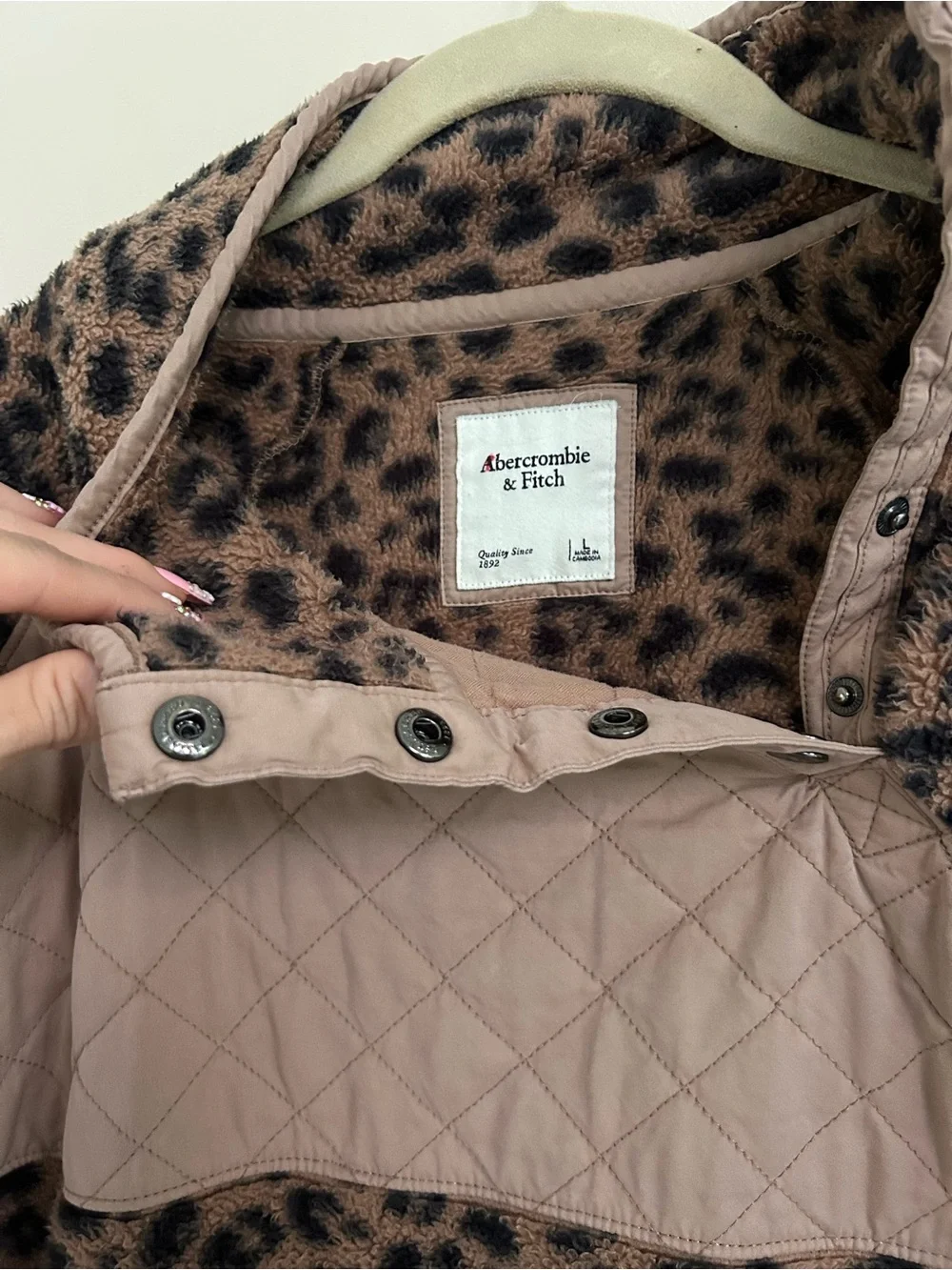 Abercrombie and fitch Leopard pullover jacket