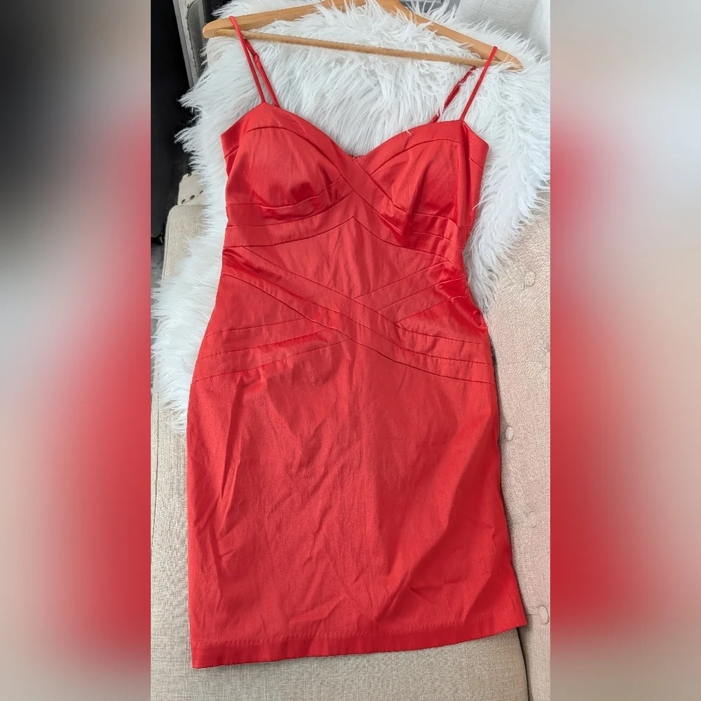 Bisou Bisou bodycon silhouette orange