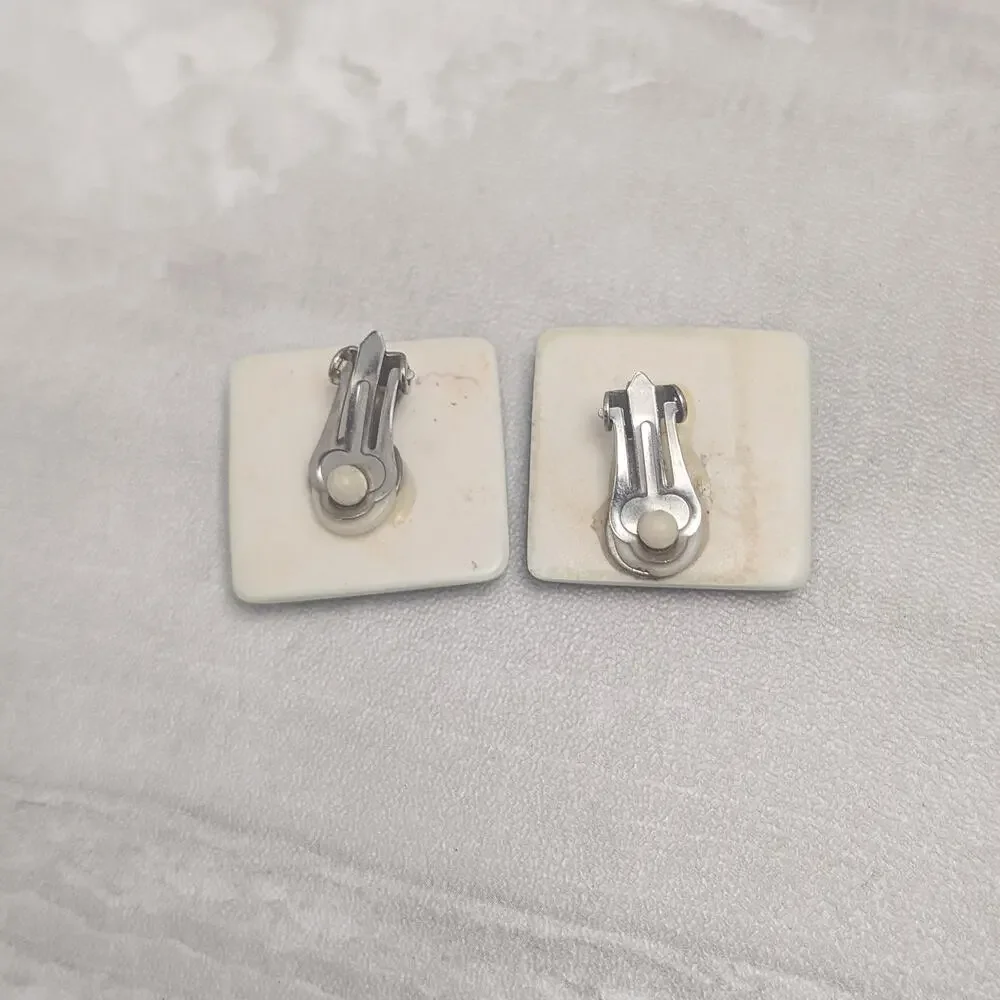 Vintage clip earrings