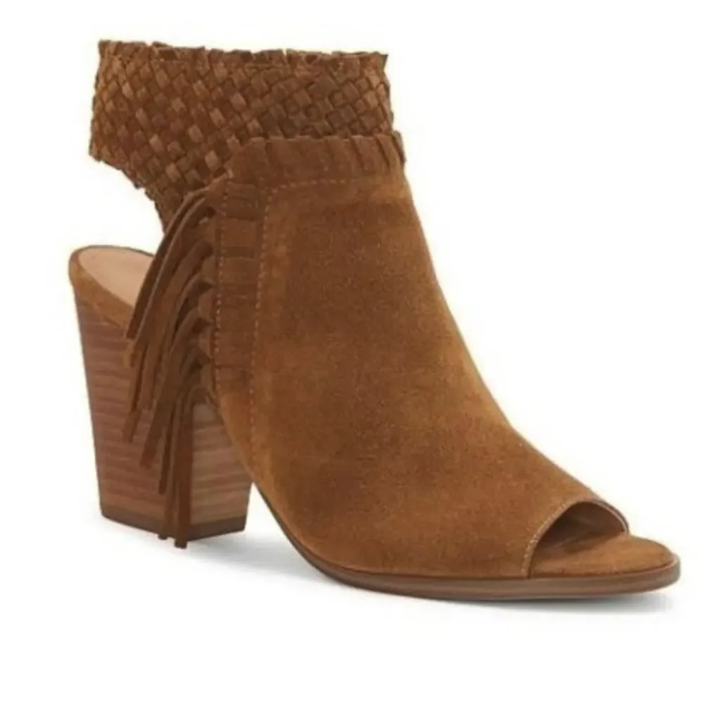 Lucky Brand‎ Ointlee Fringe Open Toe Bootie Sandal