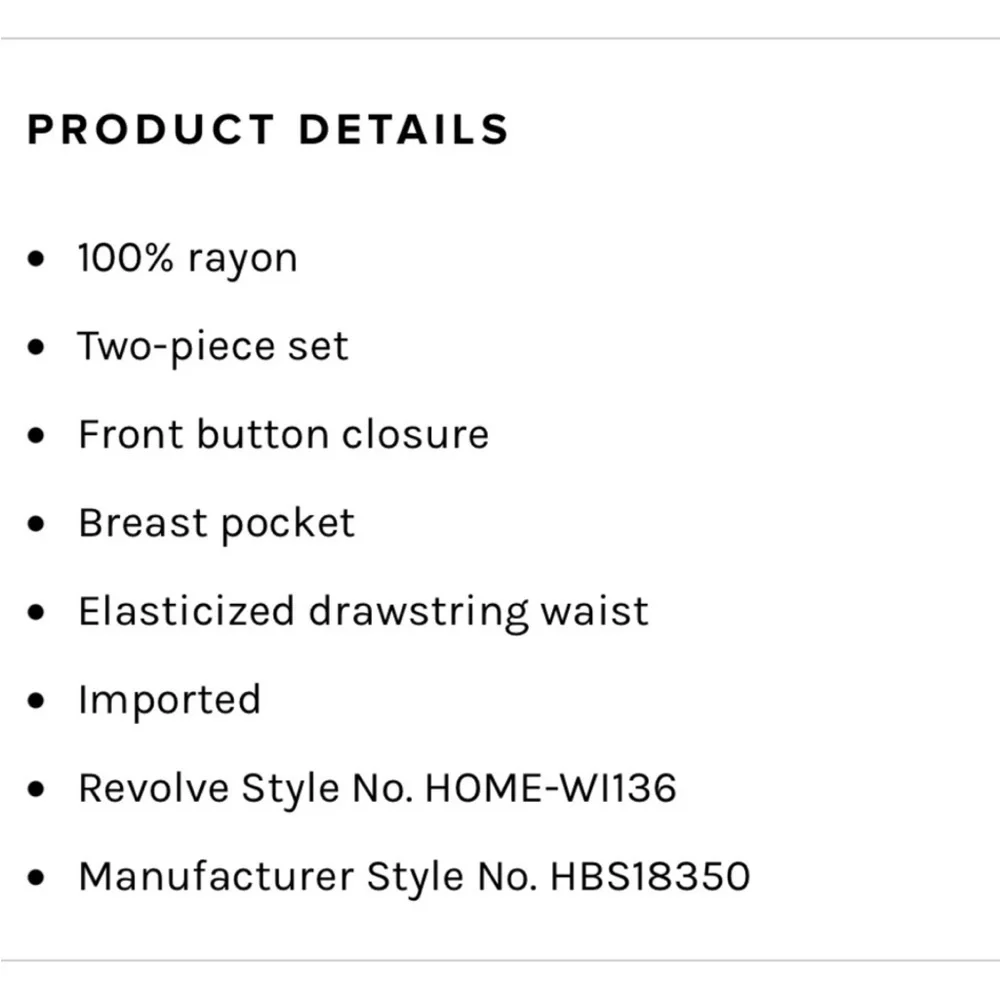 Homebodii short chest button