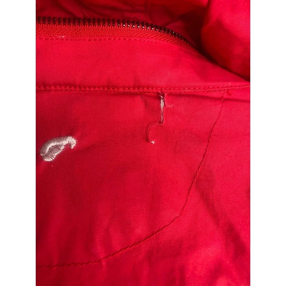 Scotch & Soda women's Rain Jacket Red‎ Hot Lips Hooded NEW w/defect size medium