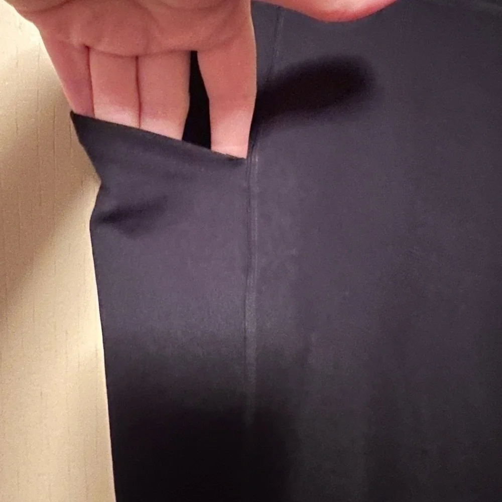 Soft Surroundings Small Athletic Black High Rise Leggings with Pockets Comfy