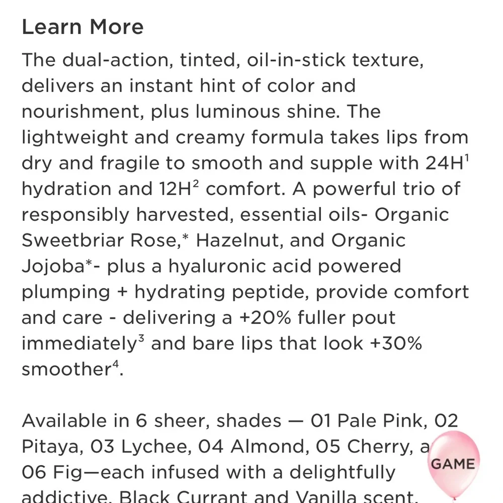 Clarins nourish your