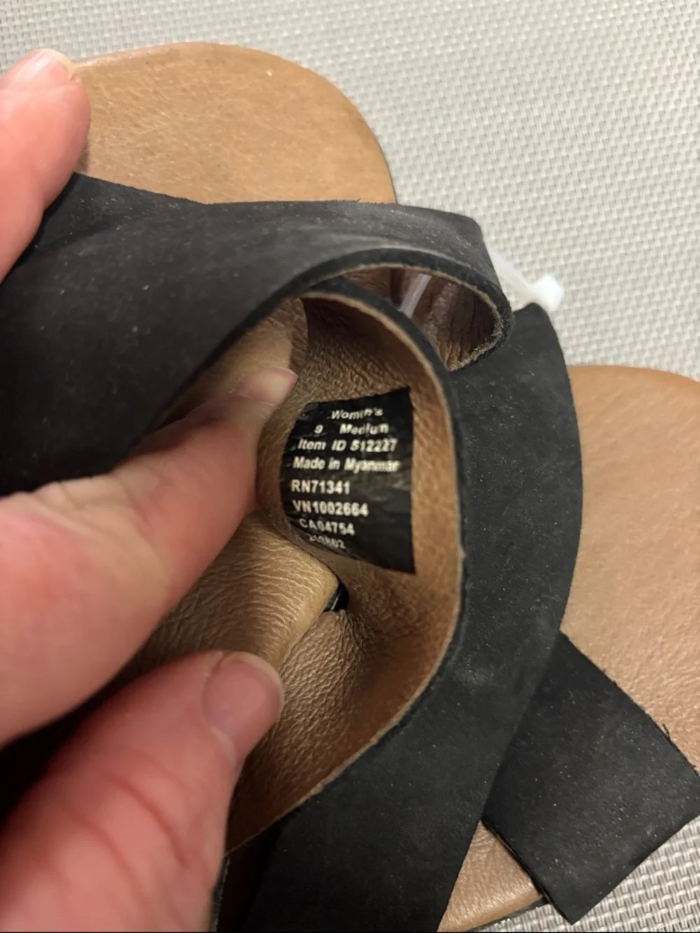 L.L. Bean black leather