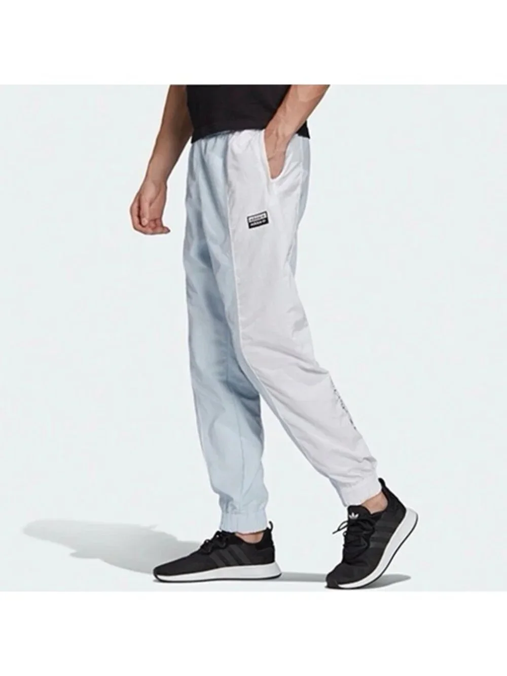 Adidas Men's Original R.Y.V. Track Pants. Sky Tint, Large