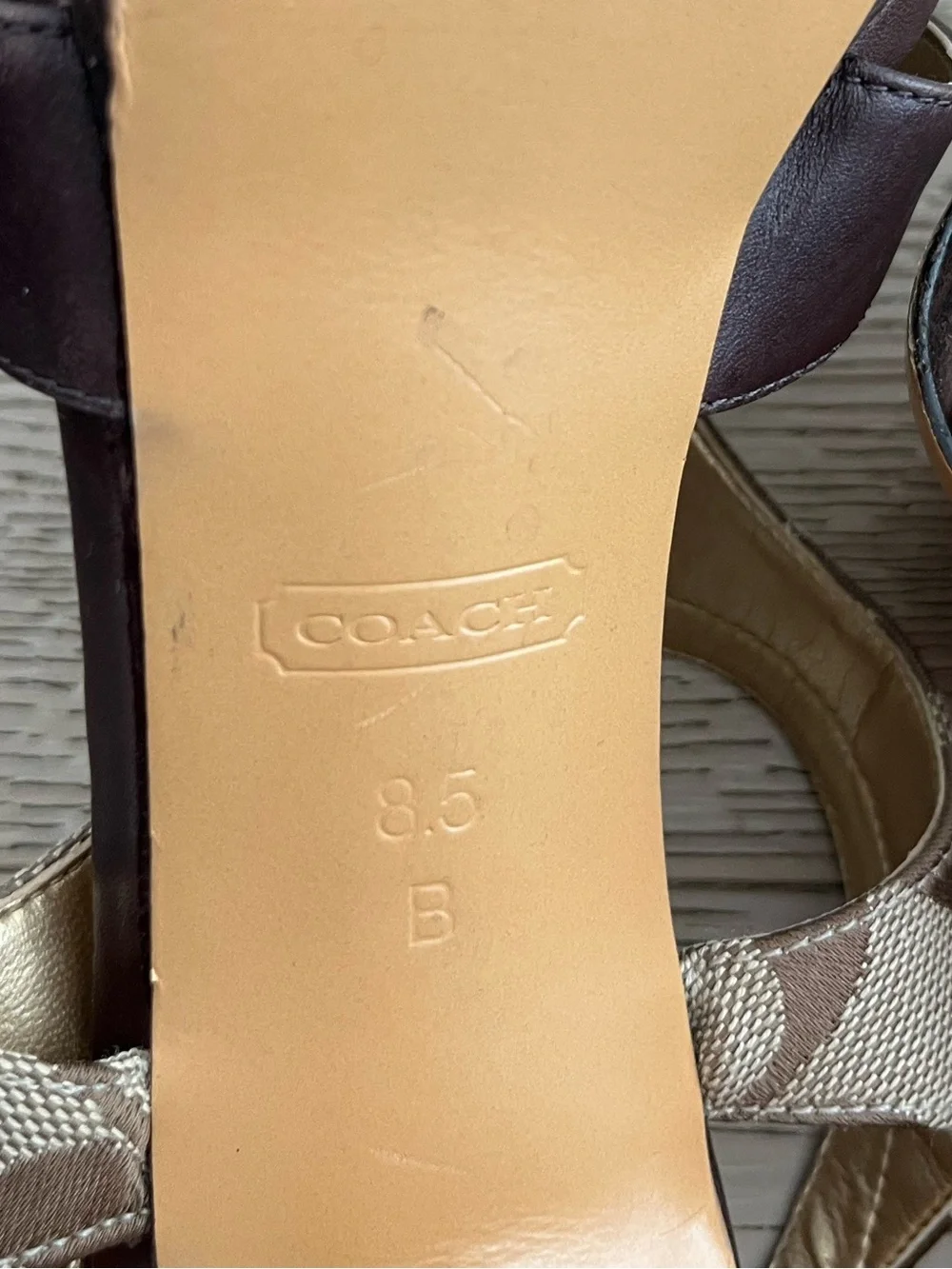 Coach dressy straps sandals