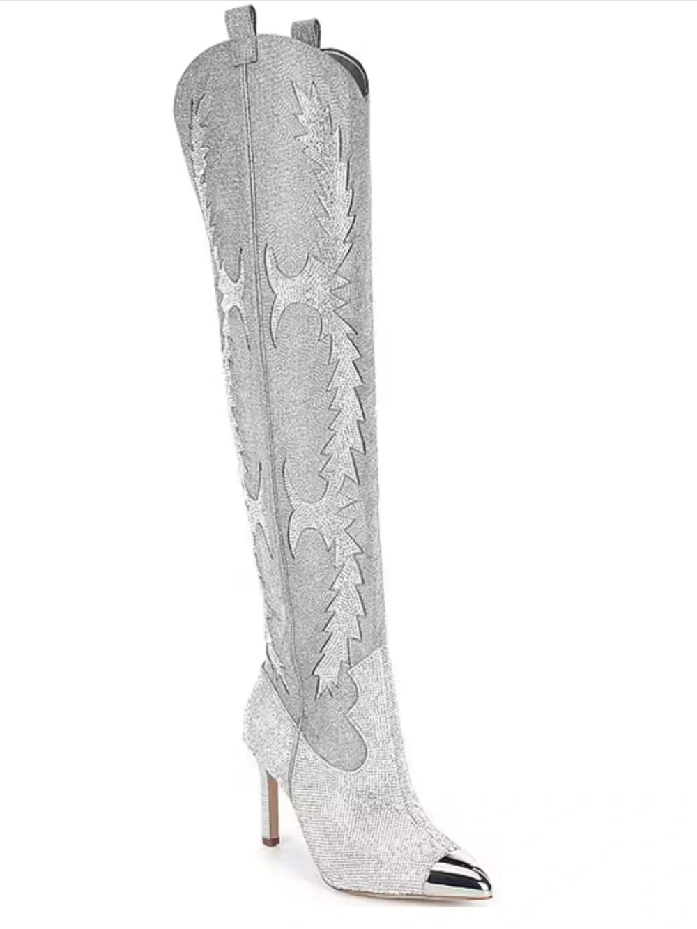 KatyannaTwo Over-the-Knee Rhinestone Embellished Western Dress Boots
