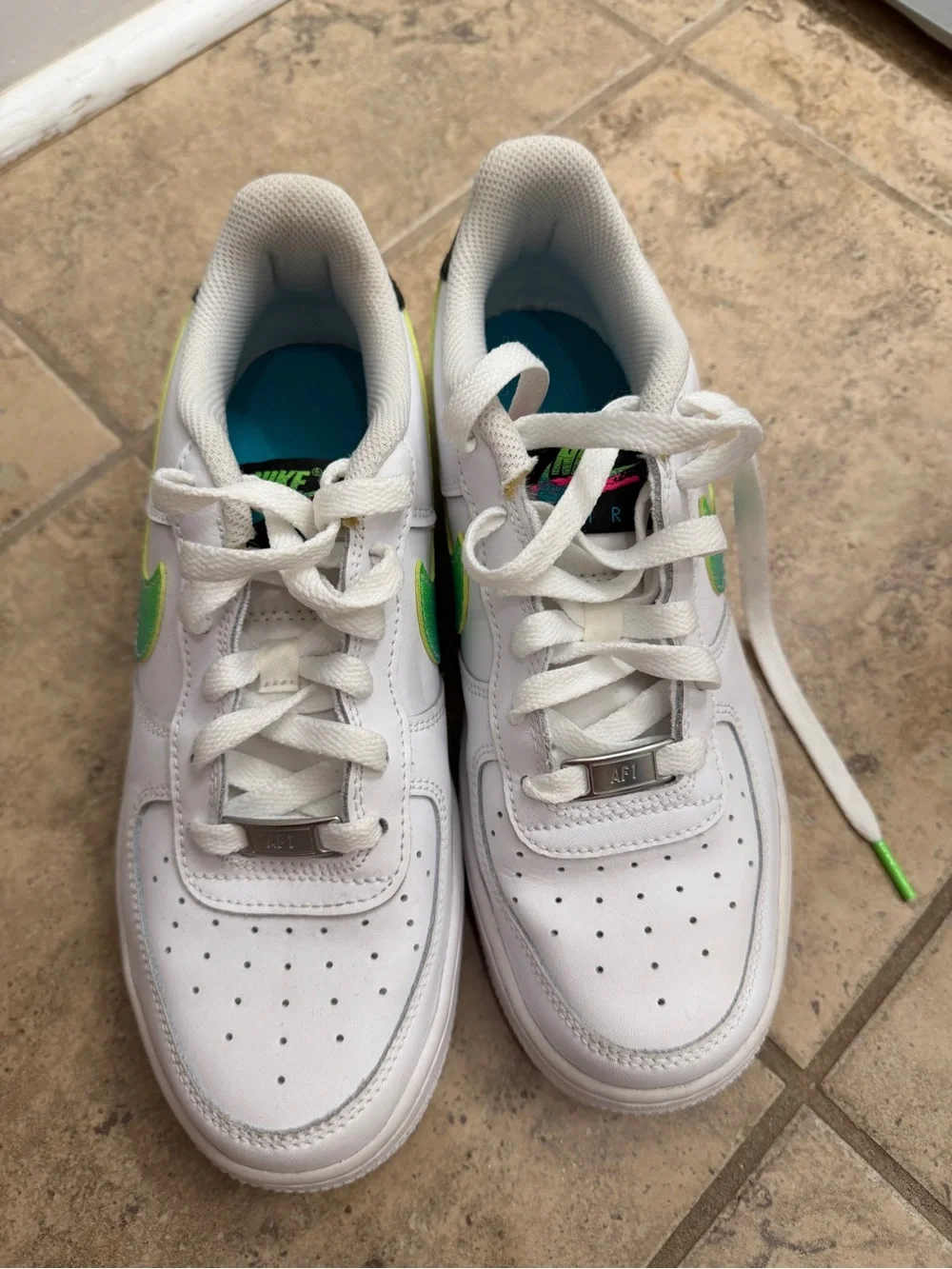 Nike white leather