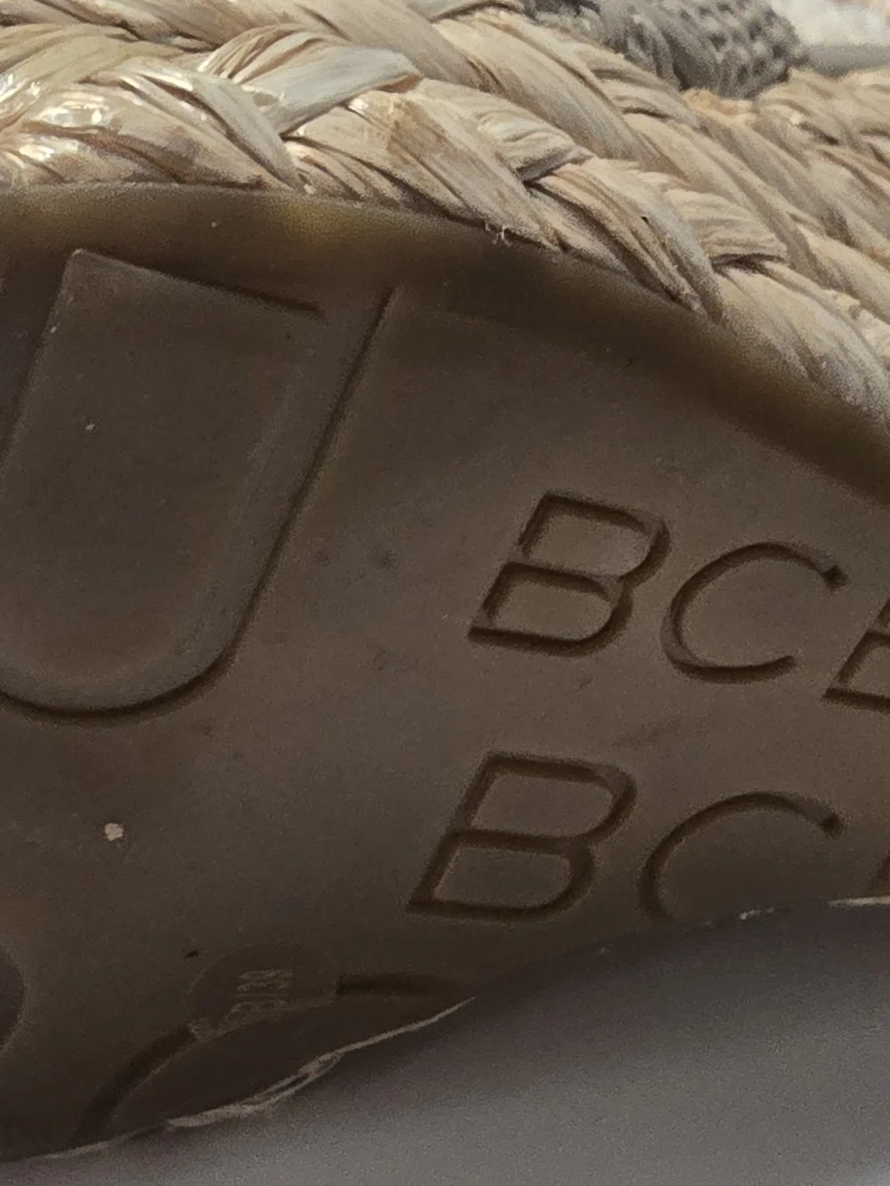 BCBG woven wedgewith