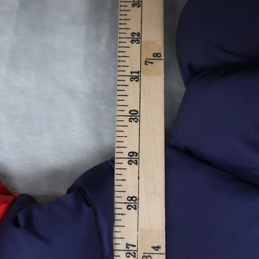 Ralph‎ Lauren Bunting Kids 24M Red Quilted Puffer Snowsuit Winter Mittens Footed
