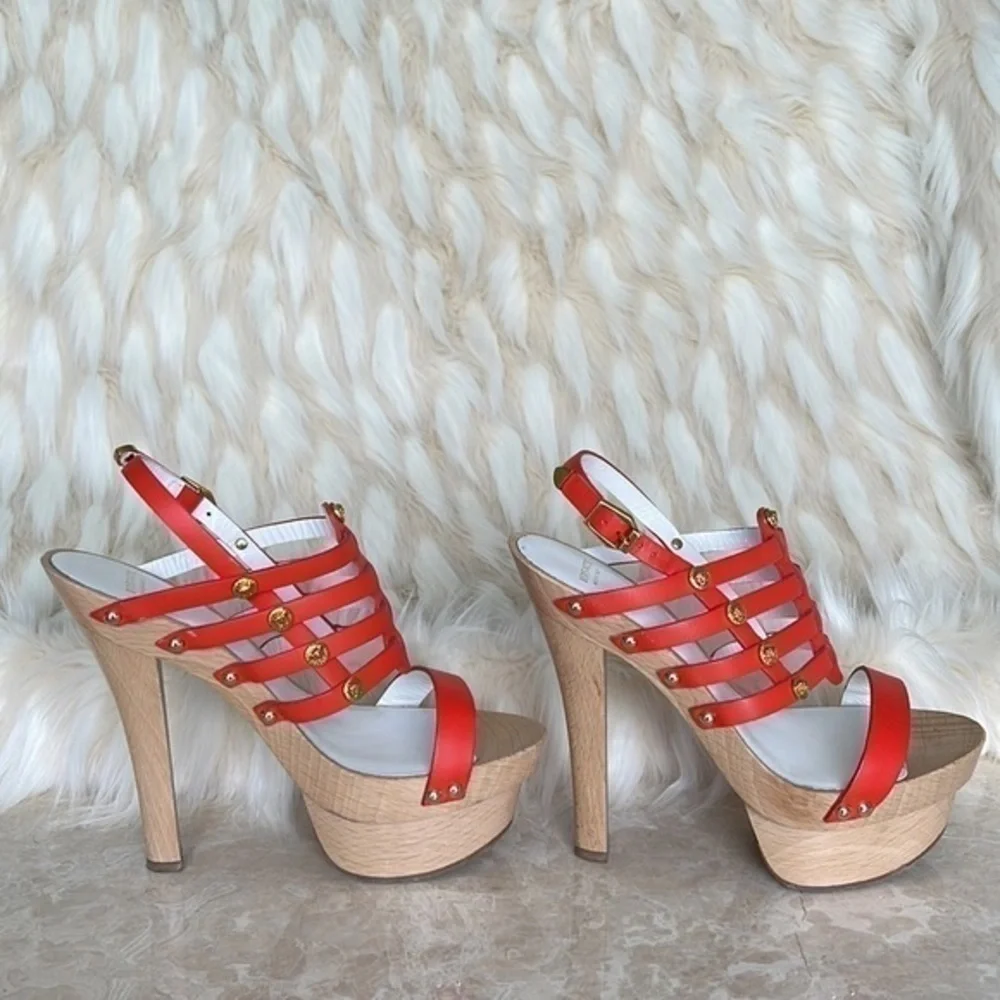 Versace leather wood